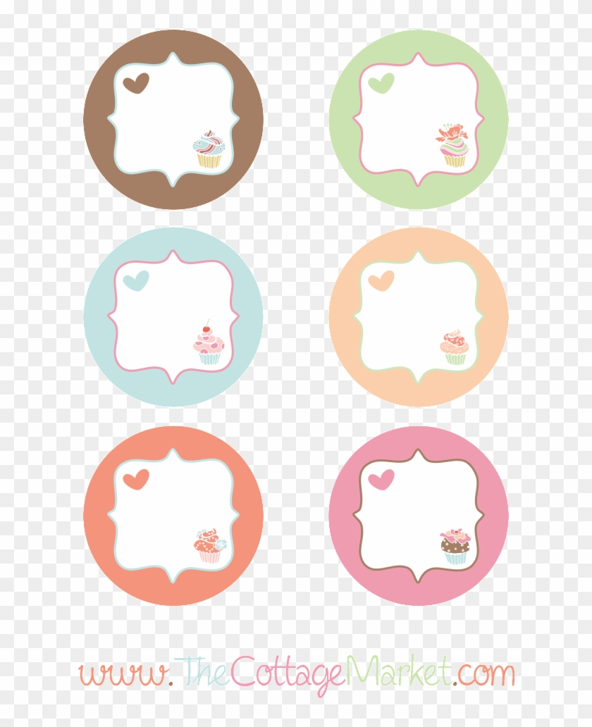 The Graphic Of The Day Free Adorable Cupcake Tags Or - Printable Labels Of Cupcakes Free Clipart