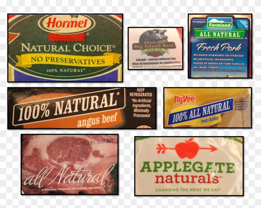 Examples Of Natural Labels - All Natural Meat Label Clipart #2919804