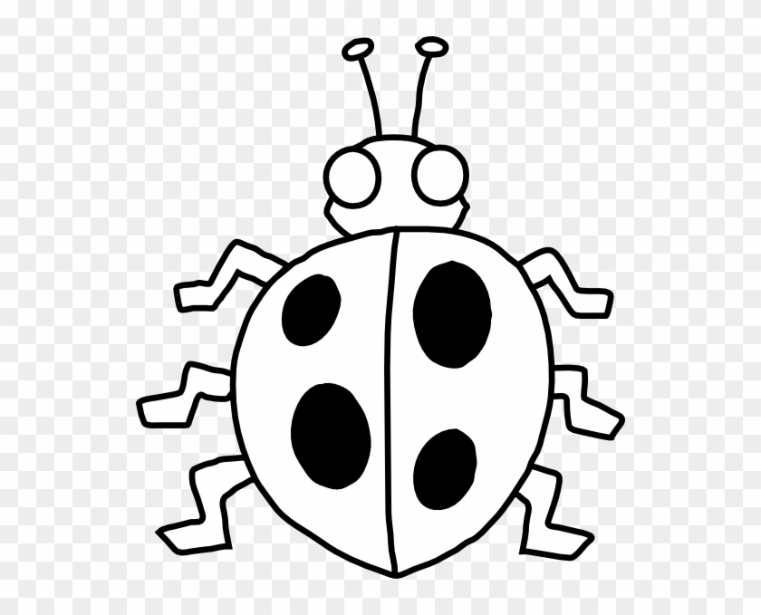 Leaf Ladybug - Ladybug Clip Art Black And White - Png Download
