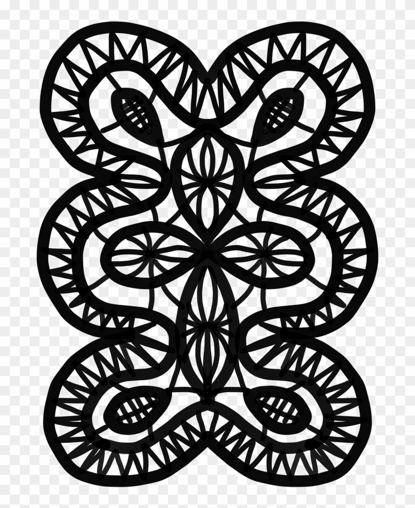 Gingerbread Lace Doily Holidays Png Image - Base Em Mdf Para Croche Clipart