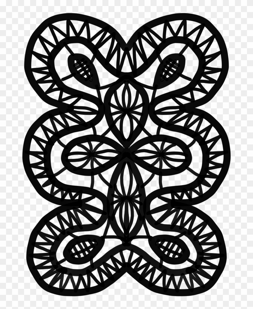 Gingerbread Lace Doily Holidays Png Image - Base Em Mdf Para Croche Clipart #2919945