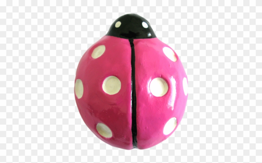 Bright Pink Ladybug Drawer Knob - Animal Figure Clipart