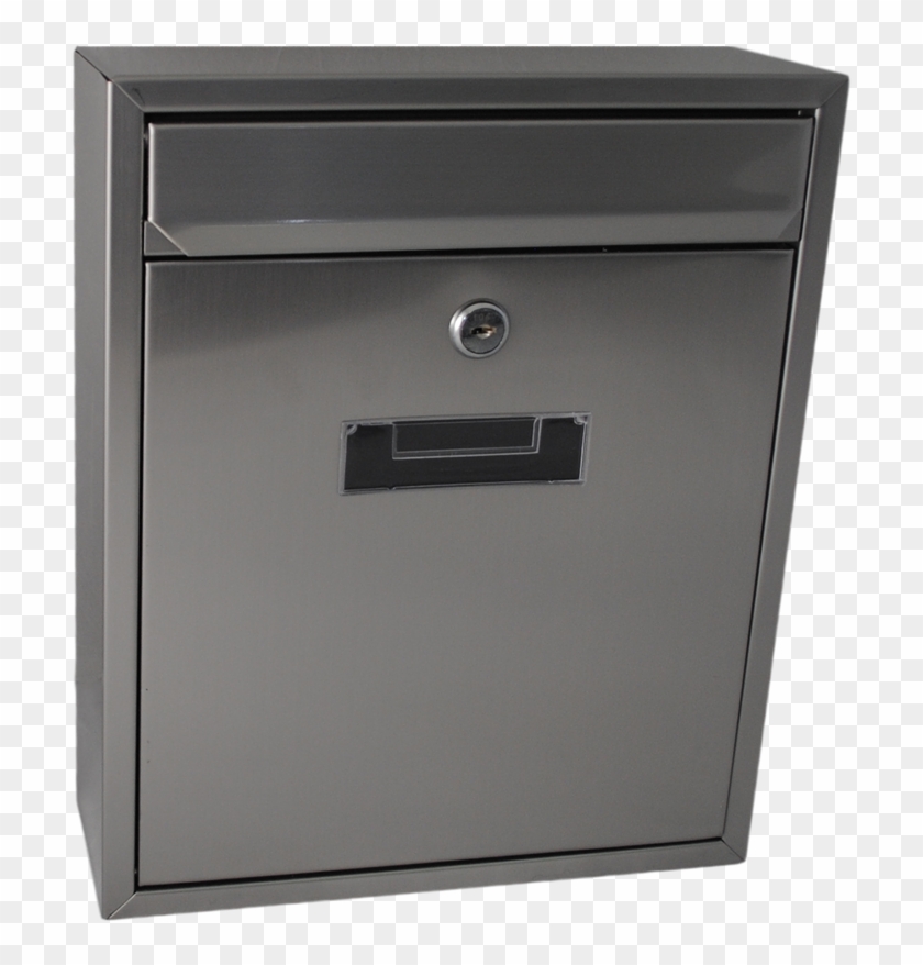 Sandleford Letterbox Wall Mounted Napoli Stainless - Bunnings Stainless Steel Letterbox Clipart