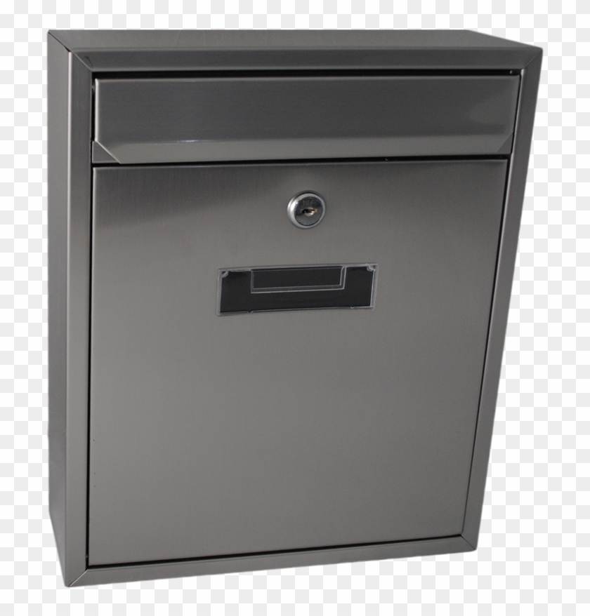 Sandleford Letterbox Wall Mounted Napoli Stainless - Bunnings Stainless Steel Letterbox Clipart #2920089
