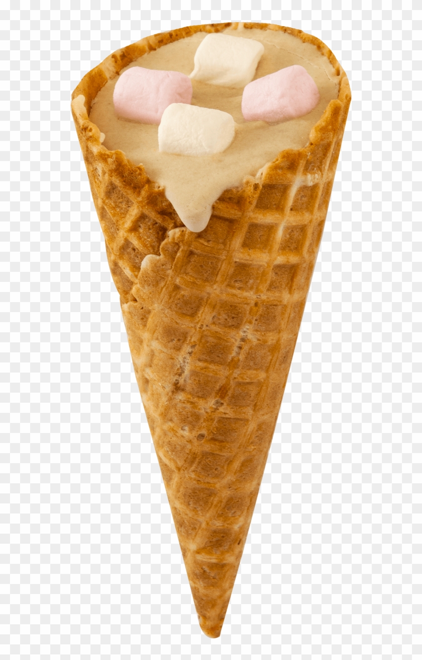 White Chocolate Marshmallow Cone No Bones Quality Canine - Ice Cream Cone Clipart #2921043