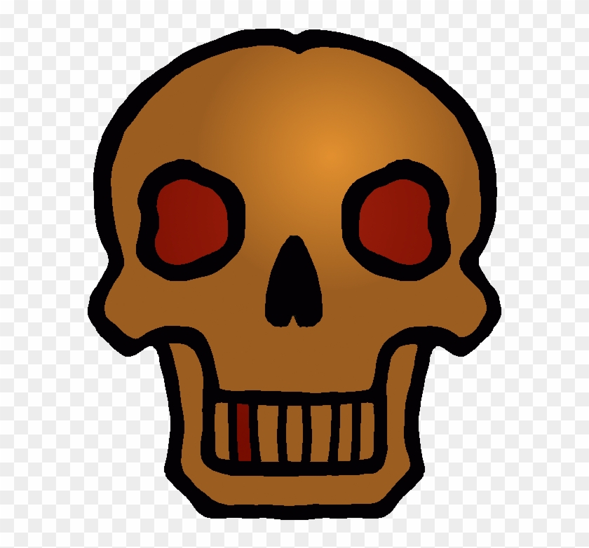 Bronze - Gambar Tengkorak Animasi Clipart