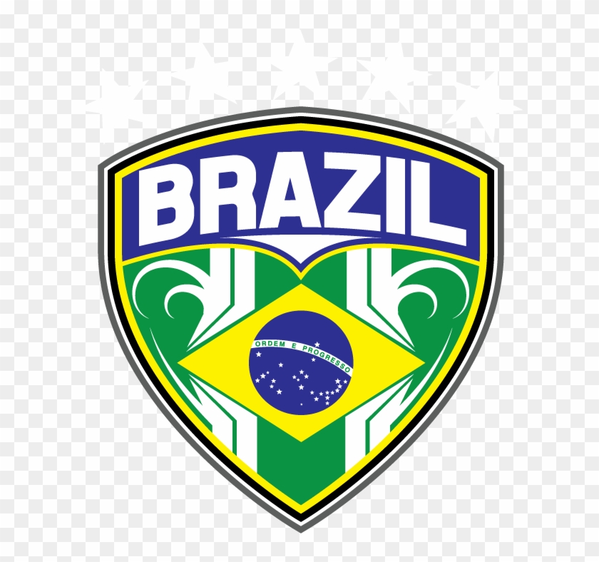 Minimalist World Cup Team Crests - Brazil Flag Clipart