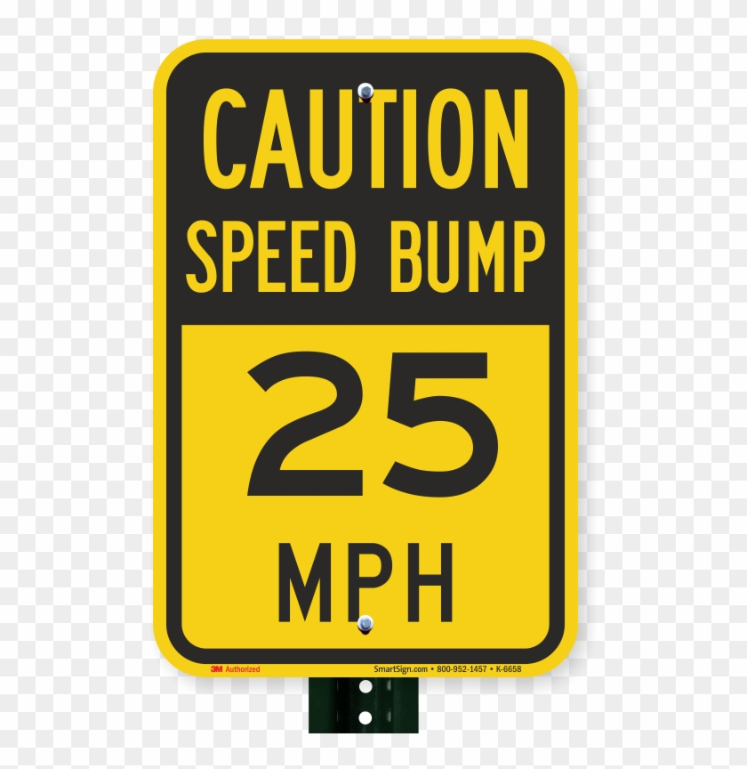 Caution Speed Bump Sign - Sign Clipart