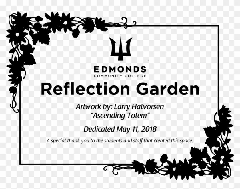 Edmond's Community College Plaque Clipart