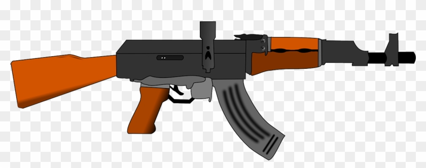 Gun Army Militia Rifle War Png Image - Ak 47 Gun Sticker Clipart #2921573