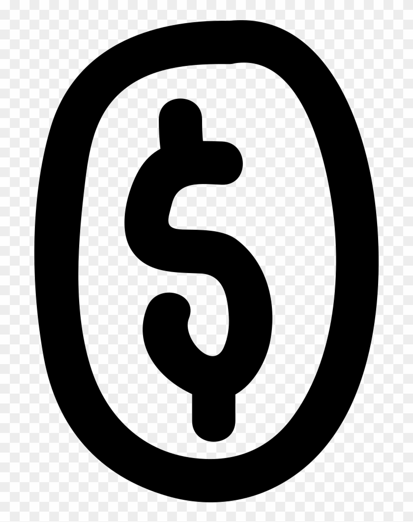 Dollar Sign Inside Oval Shape Comments - Dollar Icon Png Clipart