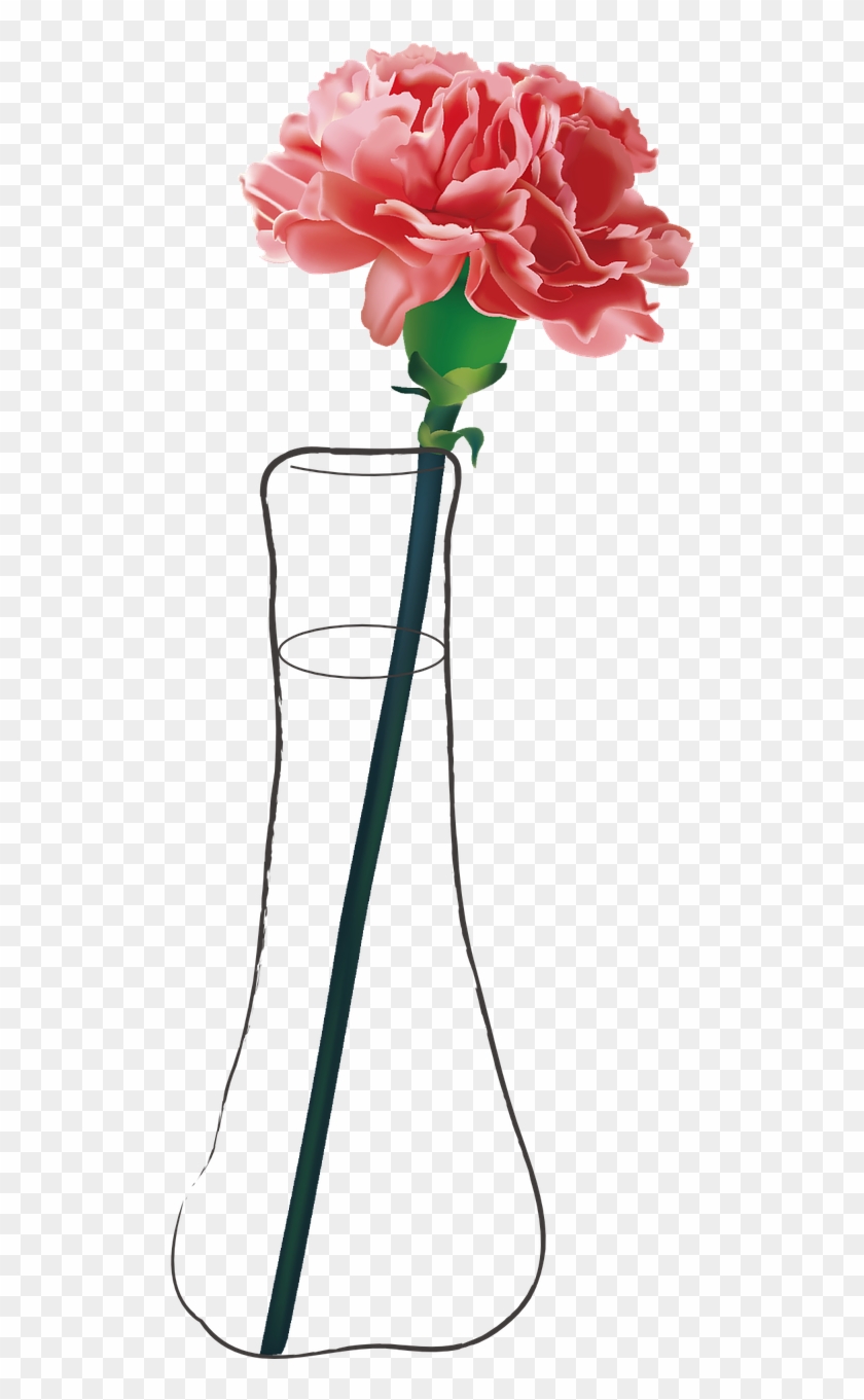 Carnation Vase Vector Mesh Png Image - Carnation In A Vase Clipart #2921877