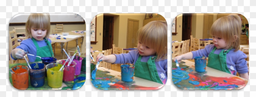 A Child Views Her World Through Eyes Of Wonderment - Play Clipart