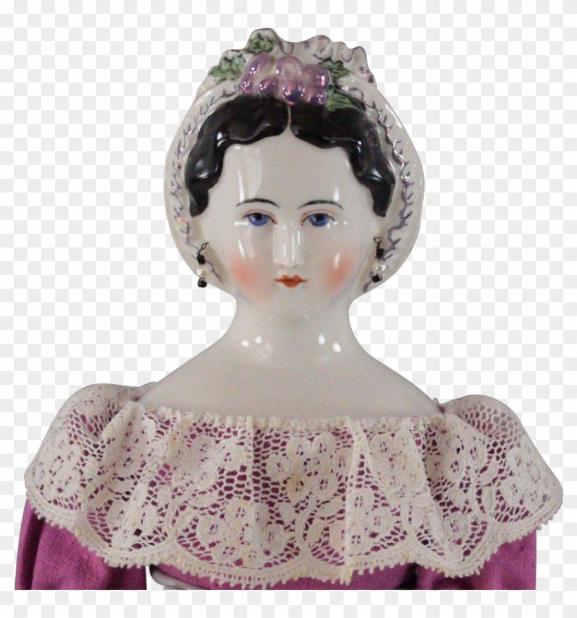 Grape Lady China Head Doll By Emma Clear Scarce Model - Figurine Clipart