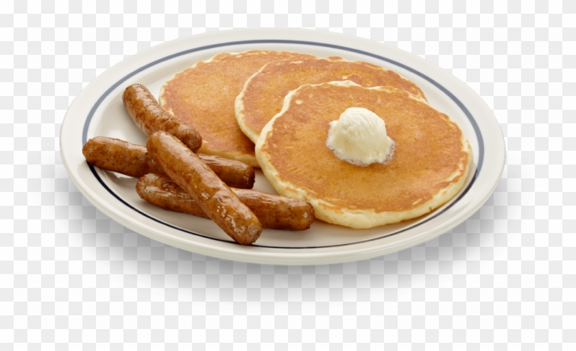 Pancake Breakfast - Pancakes And Sausage Links Clipart