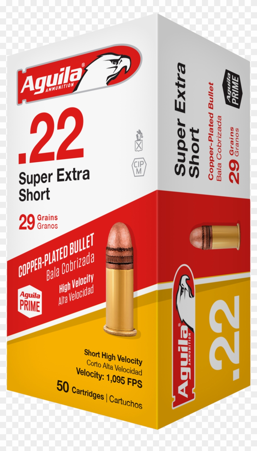 Rimfire Rounds Aguila - 22 Caliber Short Bullet Clipart #2924129