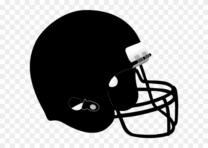 Black And White Football Helmet Clipart