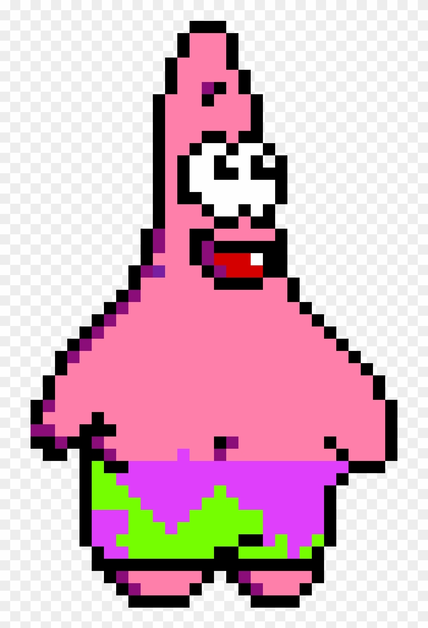 Patrick Star - Patrick Star In Minecraft Clipart