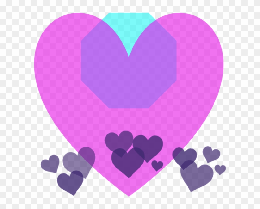 Transparent Background Heart Crown , Png Download - Purple Heart Snapchat Filter Clipart #2925693