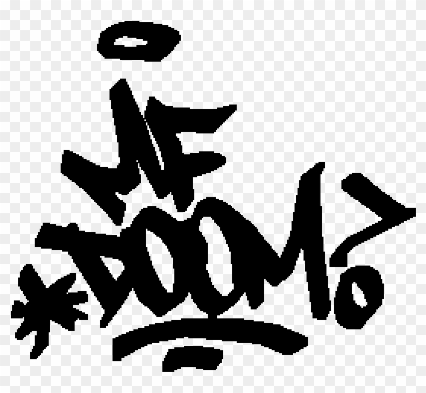 Mf Doom - Mf Doom Name Logo Clipart