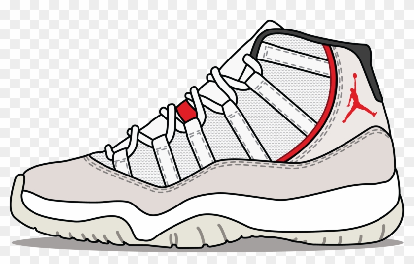 A Picture Of The Jordan X1 'platinum - Air Jordan Clipart