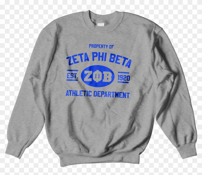 Zeta Phi Beta Athletic Crewneck Sweatshirt - New Jordan 9 Dream It Do Clipart #2926170