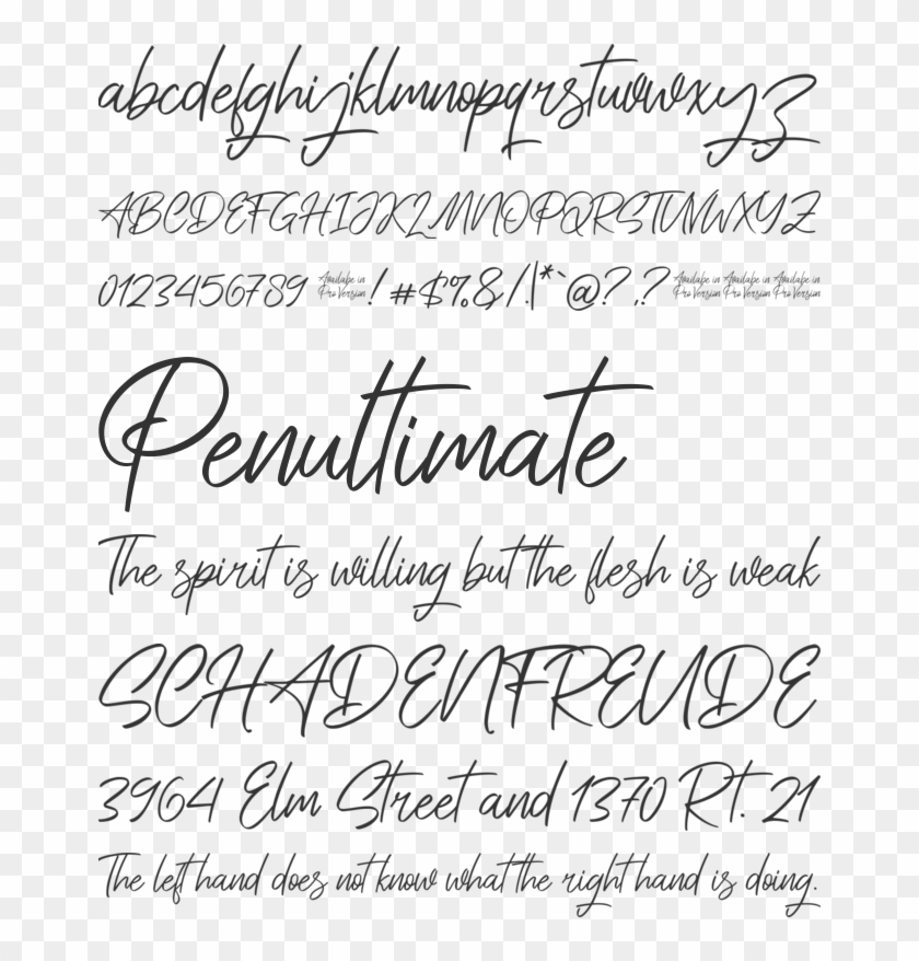 Saitama Font Preview - Handwriting Clipart