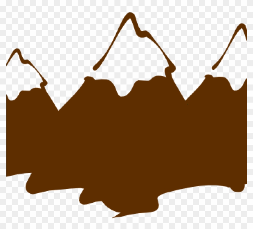 Mountain Clipart New High Def Mountain Clip Art At - Top Mountain Clipart Black And White - Png Download