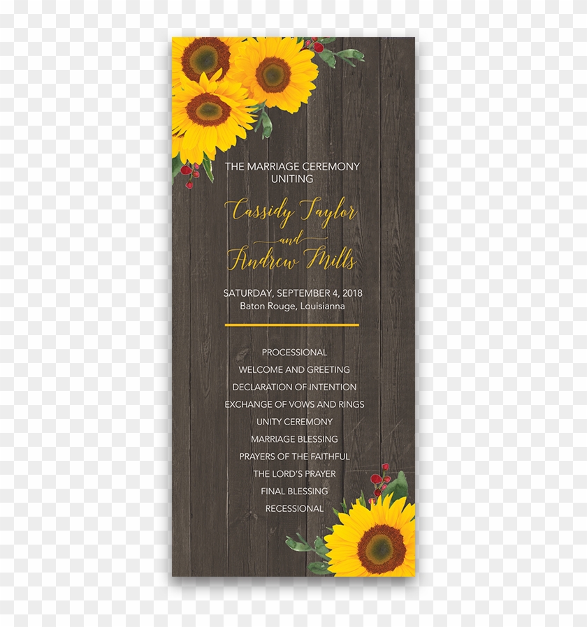 Sunflowers Png Rustic - Lord's Prayer With Sunflowers Clipart #2927304