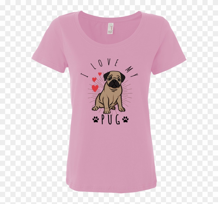 I Love My Pug - Magical T Shirt Design Clipart #2927470