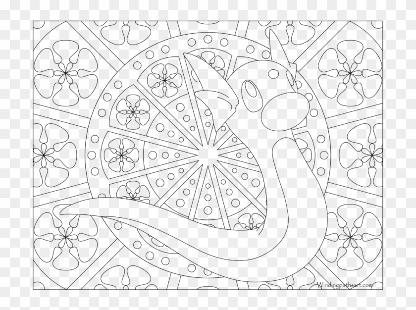 Adult Pokemon Coloring Page Dratini - Adult Coloring Pages Pokemon Clipart