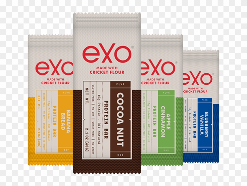 Exo Cricket Flour Protein Bars, Blueberry Vanilla, - Exo Bars Clipart #2928441