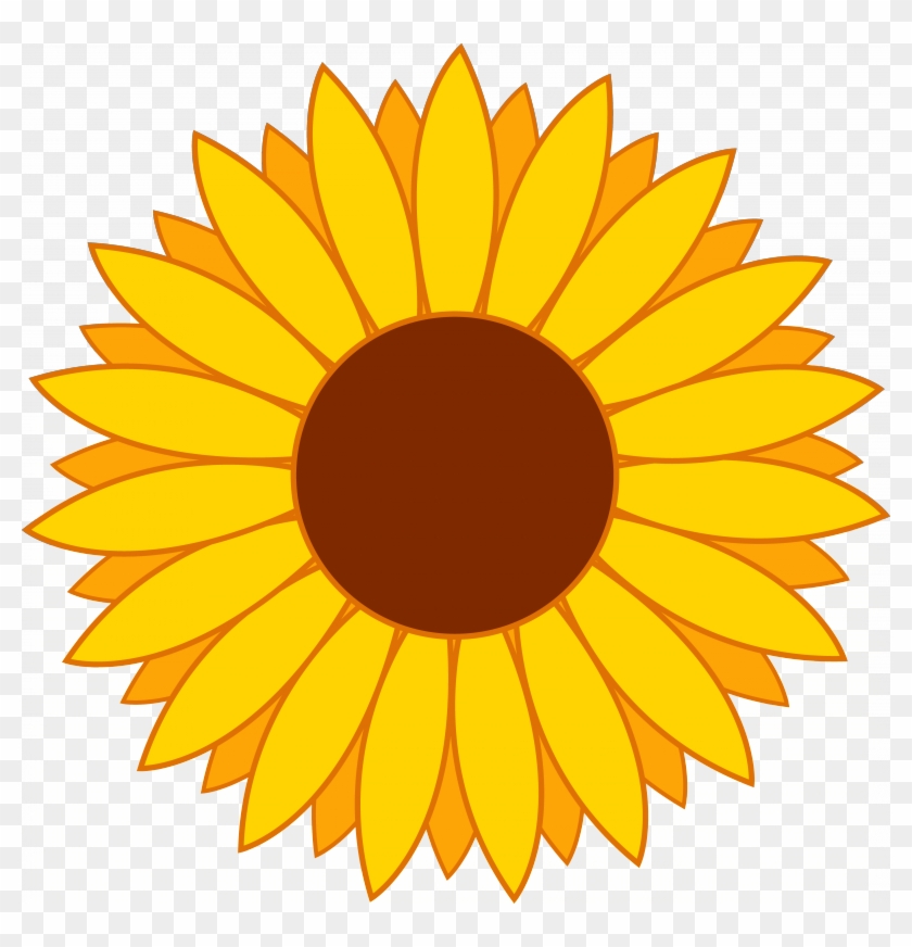 Free Yellow Flower Clipart - Cute Sunflower Clipart - Png Download #2928559