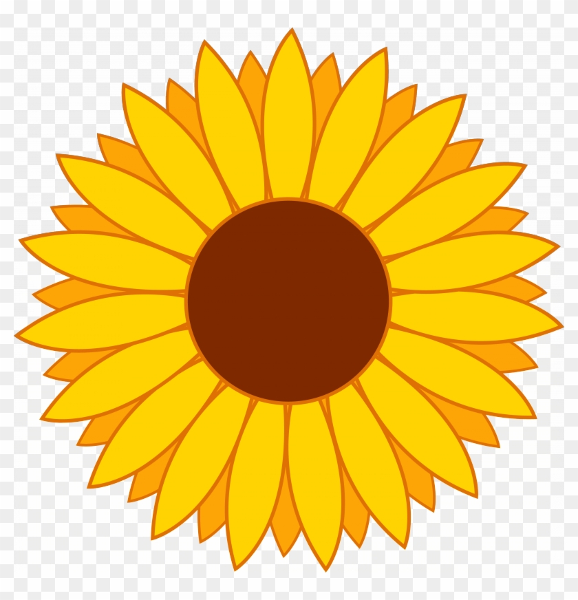 Free Yellow Flower Clipart - Cute Sunflower Clipart - Png Download
