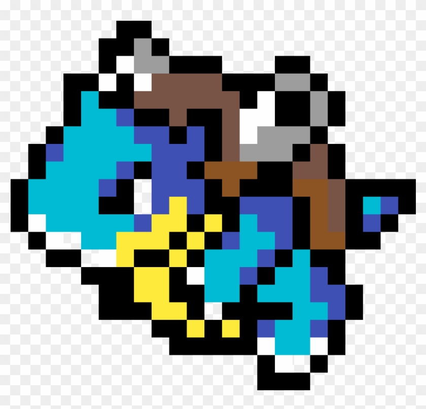 Blastoise - Pixel Art Pokemon Blastoise Clipart