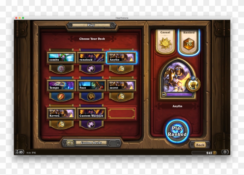 Tyler Hoang Nguyen On Twitter - Hearthstone Mage 0 Cost Secret Clipart