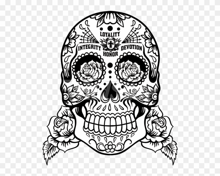 Loyalty Integrity Devotion - Skulls To Color Clipart #2928942