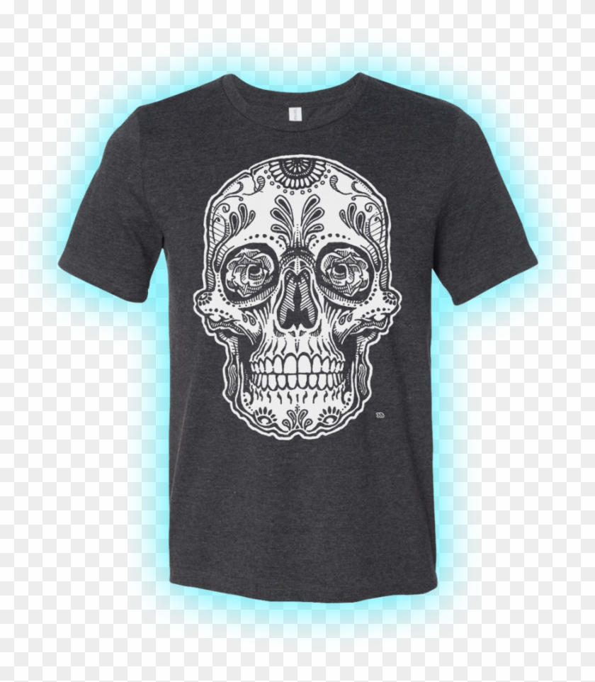 Sugar Skull Bella Shirt Preview - Skull Clipart