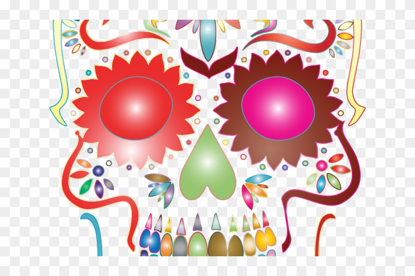 Sugar Skull Clipart Transparent Background - Sugar Skull Transparent Background - Png Download