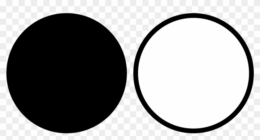 Black White Gui Circles Png Image - Black And White Shape Clipart
