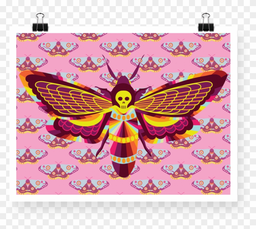 Moth Poster Mockup - Papilio Machaon Clipart