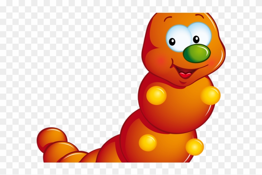 Orange Caterpillar Clipart - Png Download