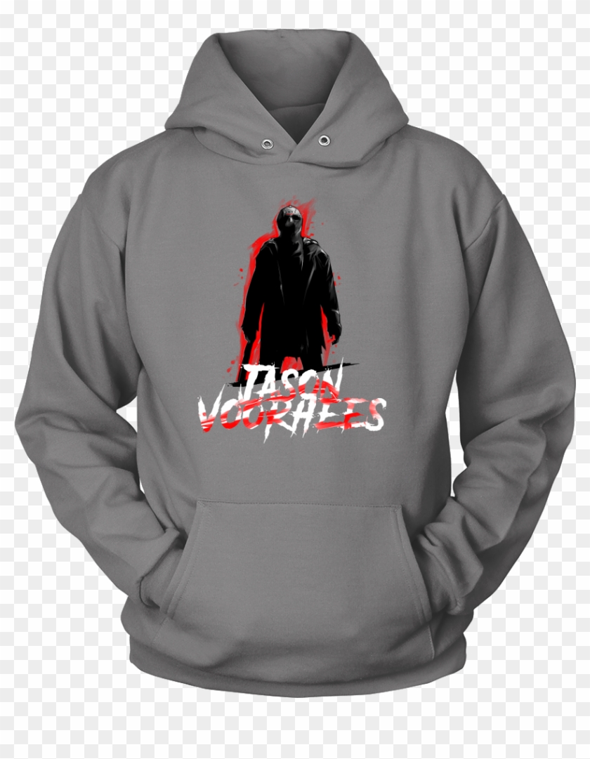 Jason Voorhees In Shadow, Friday 13th Classic Horror - Rockstar Post Malone Hoodie Clipart