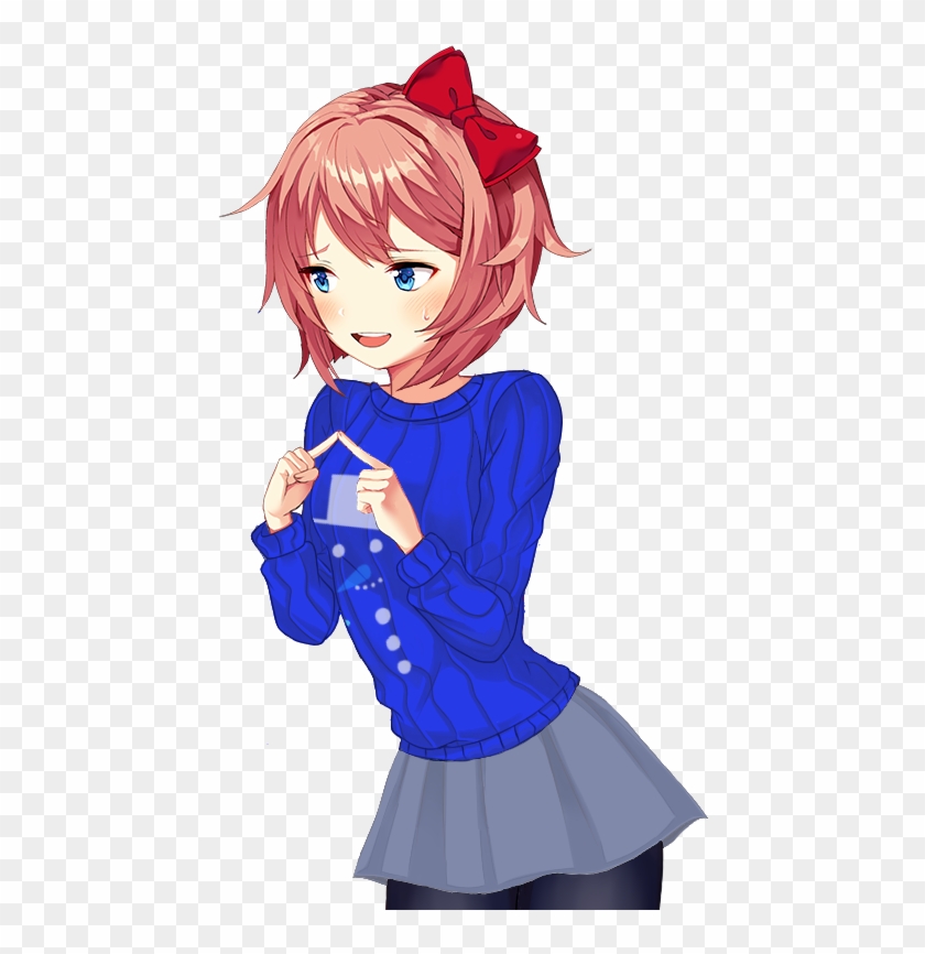 #ddlc #misenfisen04 #comic #dokidokiliteratureclub - Doki Doki Literature Club Sayori Clipart #2929855