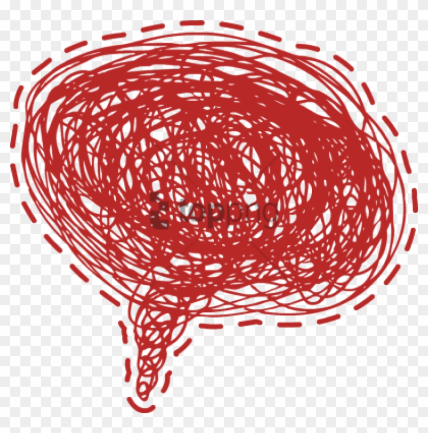 Free Png Red Doodle Png Image With Transparent Background - Speech Balloon Clipart