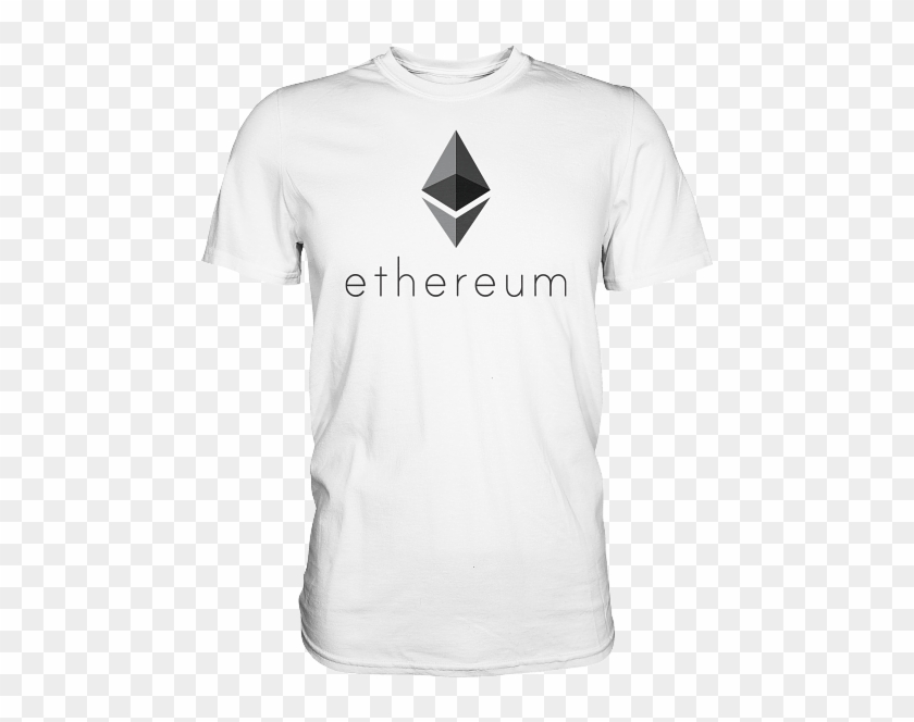 Ethereum T-shirt White - T-shirt Clipart