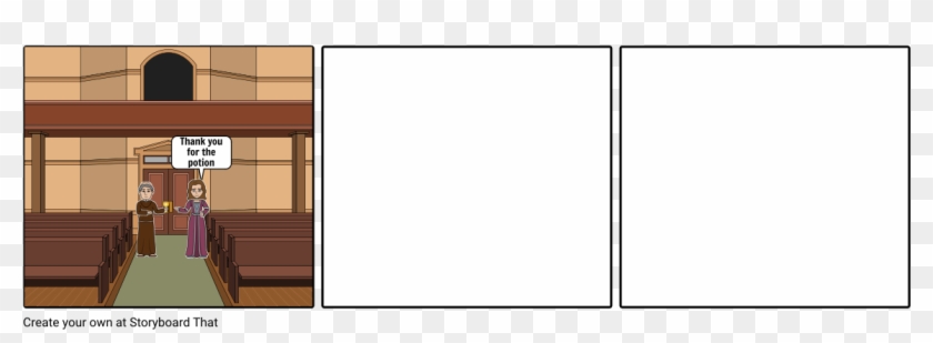 Friar Giving Juliet Potion - Wood Clipart #2930724