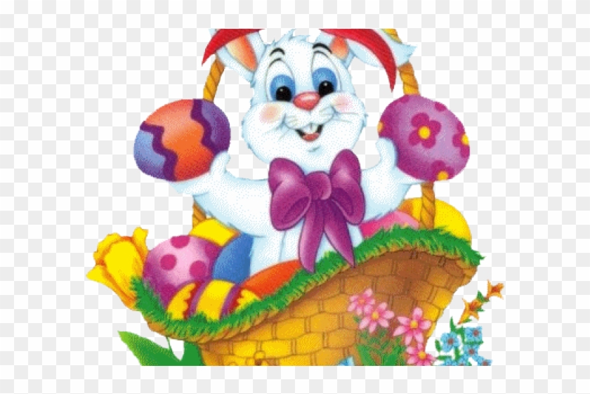 Easter Basket Bunny Clipart - Conejos De Pascua De Resurreccion - Png Download