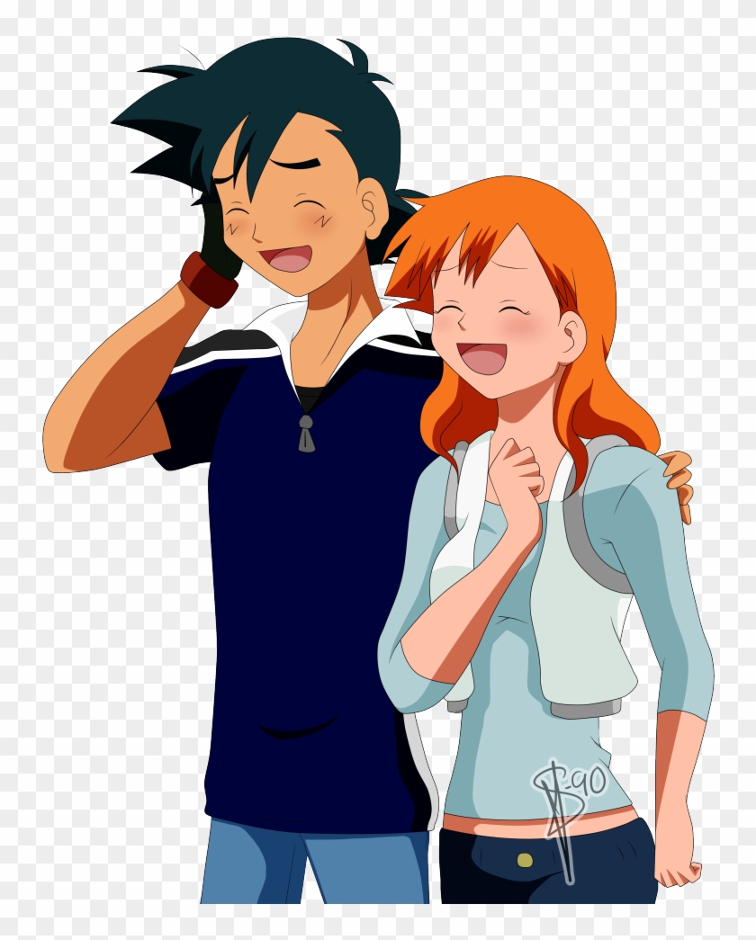 Pokemon Ash And Misty, Pokemon Fan, Pokemon - Pokemon Ash And Misty Grown Up Clipart