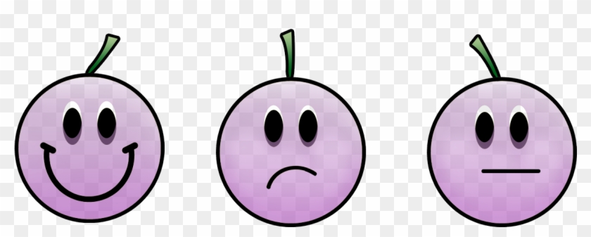 Grape Smiley Faces - Smiley Clipart
